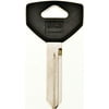 Hy-Ko 12005Y154 Key Blank, 2.36 in L x 1.34 in W, Brass, Nickel Plated
