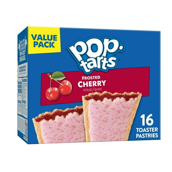 Pop-Tarts Frosted Cherry Toaster Pastries, Breakfast Foods, Shelf-Stable, 27 oz
