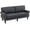 Charcoal Grey, variant on HOMCOM Mid Back Loveseat with Wood Leg 2 Seater Sofa Couch, Dark Grey