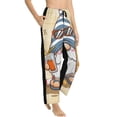 thumbnail image 6 of Salouo Hello Summer Cute Gnome Print Women's Pajama Pants Casual Loose Sweatpants PJs Flowy Pants Drawstring Palazzo for Women Wide Leg Pants Lounge Pajama -Small, 6 of 8