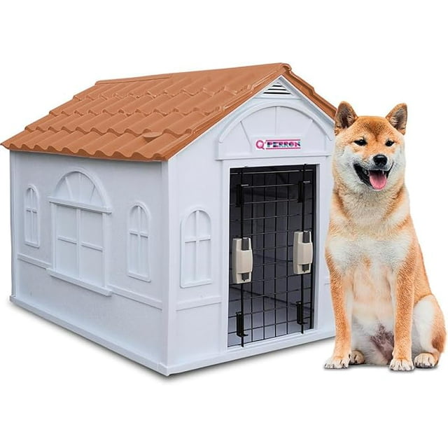 Casa Para Perro Q Perrón Raza Grande Con Puerta