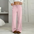 thumbnail image 3 of Womens Straight Leg Sweatpants High Waisted Cotton Lounge Casual Sweat Pants, 3 of 3