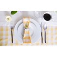 thumbnail image 3 of DII 60x120" Rectangular Cotton Tablecloth, Yellow & White Check - Perfect for Spring, Summer, Farmhouse Décor, Picnics & Potlucks or Everyday Use, 3 of 5