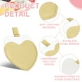 thumbnail image 3 of Uxcell 2Pcs Small Pocket Mirror for Purse, 3.82" x 3.35" Heart Shape Stainless Steel Compact Makeup Mirror with Leather Case, Travel Mirror Handheld Mirror for Women, Girls(Champagne Gold), 3 of 7