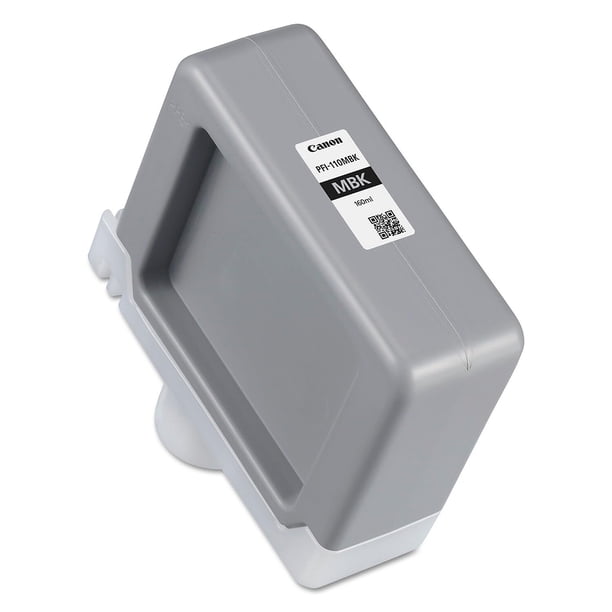 Tanque de tinta Canon PFI-110MBK negro mate de 160 ml para impresora Canon