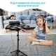 thumbnail image 3 of Batería eléctrica para niños, batería electrónica práctica 9 pads con soporte, grabación de música, baquetas iluminadas, pedal de batería, Midi, altavoz estéreo dual (arco iris), 3 of 5