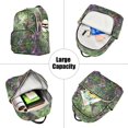 thumbnail image 5 of JIALIOU Mini Backpack Purse for Women Quilted Casual Daypack Small Travel Shoulder Bag, Hummingbirds Dance in Leaves, 5 of 7