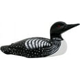 thumbnail image 4 of CVHOMEDECO. Primitives Hand Engraving and Painted Wood Loon Farmhouse Figurine Decorative Accent, 10-1/4 Inch, 4 of 8