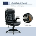 thumbnail image 4 of Vinsetto Chaise de Bureau Exécutive Réglable en Hauteur avec Roues Pivotantes et Accoudoirs, 4 of 10