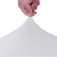 thumbnail image 3 of Paquete de 6 fundas para sillas de comedor plegables de spandex elástico para bodas, banquetes y fiestas - Blanco JAMW Sencillez, 3 of 5