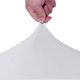 thumbnail image 3 of Paquete de 6 fundas para sillas de comedor plegables de spandex elástico para bodas, banquetes y fiestas - Blanco JAMW Sencillez, 3 of 5