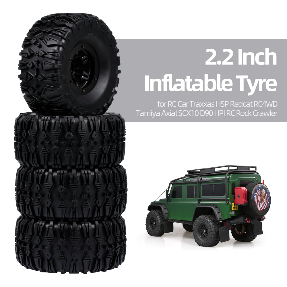 AX-3022 Inflatable 2.2" Beadlock Wheel Tire Tyre Air Pneumatic 1/10 RC Model Car