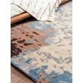 thumbnail image 3 of HAND KNOTTED WOOL ABSTRACT MODERN AREA RUGS - 10'x14', Rectangle Shape, Multicolor Color, Classic Traditional Design, Low Pile Handmade Area Rugs for Living Room, Bed Room (N00816), 3 of 8