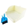 thumbnail image 3 of Bandeja de esquina para jaula de entrenador para ir al baño, inodoro para papelera de conejo, ropa de cama de esquina para entrenador de orinal, caja , Estilo un, 3 of 7