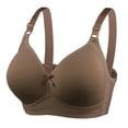 thumbnail image 4 of Sngxgn Bras for Women All Day Comfort Bra, No Wire and Light Padded Bra(Coffee,105D), 4 of 4