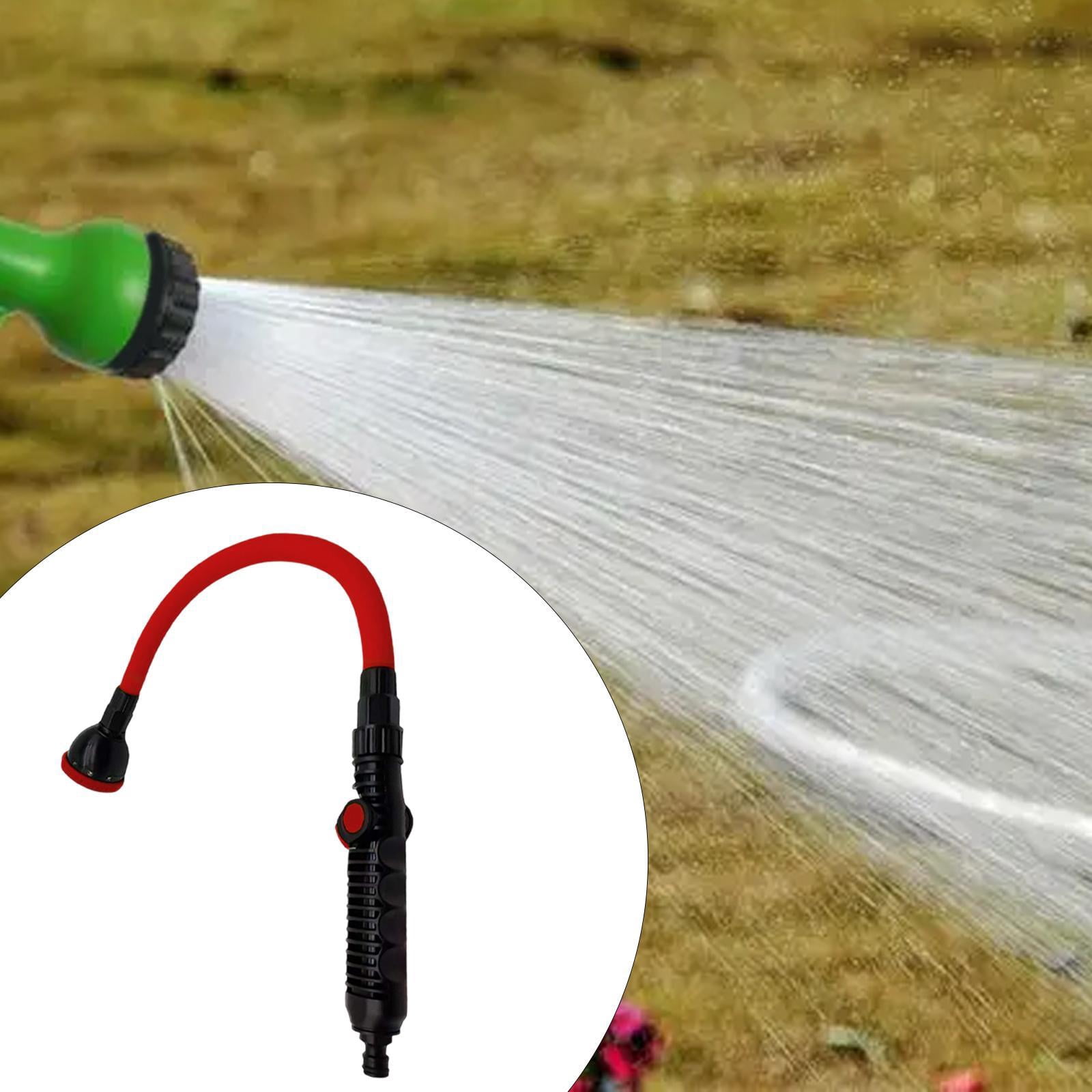 Bothyi Watering EU Thread Bendable Long Hose Nozzle Spraying for Flower Car Use Red