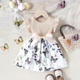 thumbnail image 2 of Utlike Girls Outfit Skirt Set Sping Summer Dress Sleeveless Casual Butterfly Print Dresses Size 2 Years-3 Years, 2 of 3