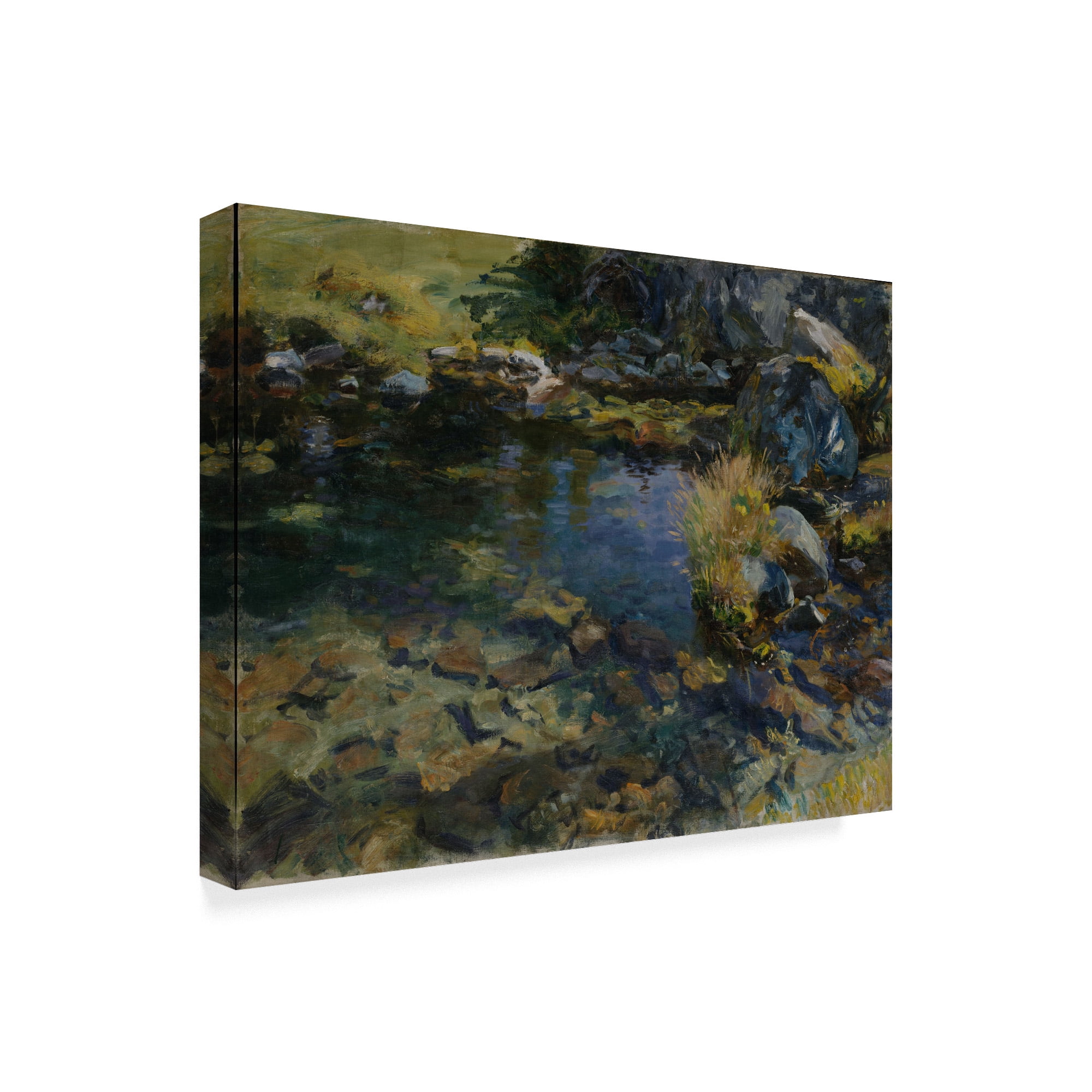 Trademark Fine Art 'Alpine Pool' Canvas Art by John Singer Sargent