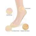 thumbnail image 5 of Gustave Womens No Show Socks 6 Pairs Ultra Low Cut Liner Socks Non Slip Hidden Invisible Socks Thin Cotton Footies for Flats Boat Loafer "Nude", 5 of 10