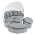 thumbnail image 2 of Modway Scottsdale Canopy Outdoor Patio Daybed in Light Gray Gray, 2 of 5