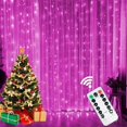 thumbnail image 1 of Guirnalda de luces LED para decoración del hogar, lámpara de cortina de 6x3M, 8 modos, USB, Control remoto, hadas, boda, Navidad, dormitorio, 1 of 4