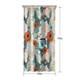 thumbnail image 5 of Pioneer Flower Floral Print Pattern Shower Curtain 36"x72" ,Bathroom Decorative Shower Curtains Set with 12 Hooks,Modern Waterproof Washable Shower Curtain, 5 of 6