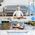 thumbnail image 4 of 4K WiFi Camera Clock 5G Indoor Security Nanny Cam for Baby Monitor, Dog Camera with Motion Detection, Night Vision, 4 of 5