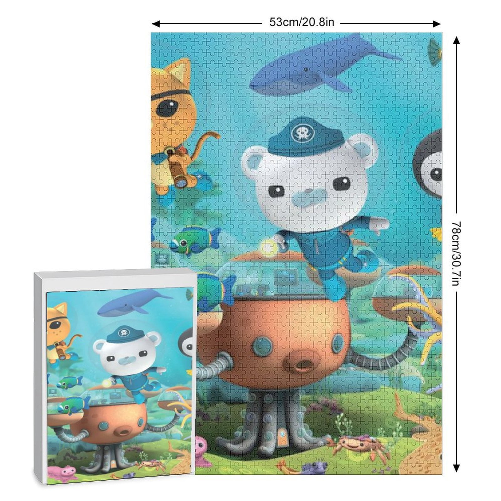 The Octonauts Jigsaw Puzzle, Wood Puzzles Adult, 200 PCS Jigsaw