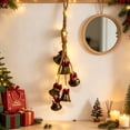 thumbnail image 6 of Lighted Christmas Bells Garland Warm White String Holiday Tree Door Decor, 6 of 7