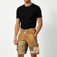thumbnail image 4 of Jessboyy Men's 4th of July Cargo Shorts American Flag Printed 250 Anniversary Patriotic Shorts with Pockets no Belt Independence Day Multicolor,L, 4 of 7