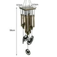 thumbnail image 6 of Wind Chime Crisp Sound Rustproof Creative Shape Corrosion Resistant Lanyard Design Decorative Metal Tube Wind Chime Garden Hanging Decoration Garden Supplies, 6 of 7