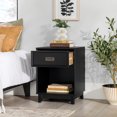thumbnail image 3 of Walker Edison 18" Solid Wood 1-Drawer Framed Nightstand - Black, 3 of 20