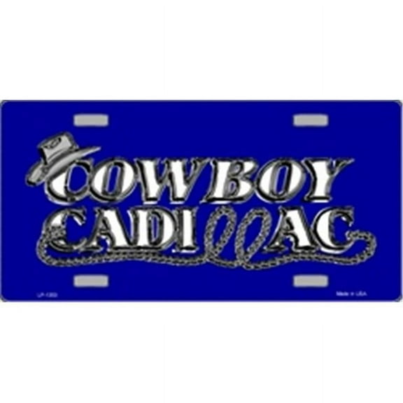 Cadillac Cowboy License Plate Tags