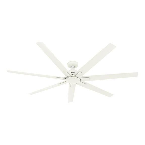 Restored Hunter Fan 72 Inch Matte White Indoor/Outdoor Ceiling fan for Porch, Living Room, Office, Kitchen (Refurbished)