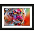 thumbnail image 2 of Stephen Chambers 14x11 Black Ornate Wood Framed With Double Matting Wall Art Titled - Tiger One, 2 of 6