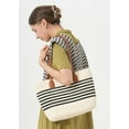 thumbnail image 7 of Summer Beach Bag for Women Stripes Woven Tote Bag Casual Classics Hand Shoulder Bags Hobo Bags with Large Capacity, 7 of 7