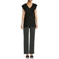 thumbnail image 3 of Oh! Mamma Maternity Women's Overbelly Flare Leg Career Pants (Women's & Women's Plus), 3 of 5