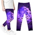 thumbnail image 2 of Utoimkio Girls Printed Stretch Leggings Soft Comfortable Ankle Length Pants Leggings for Kid Little Girls 3-8 Years, 2 of 4
