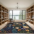 thumbnail image 2 of ODIKA 3'x5' Machine Washable Non-Slip Area Rug, Bohemian Navy High Traffic Rug, Blue, 1165131, 2 of 7