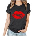 thumbnail image 2 of Fankiway Ensemble de Vêtements pour Femmes, T-Shirt à Manches Courtes Imprimé Col Rond, Chemise Ample Décontractée, Ensemble de 2 Pcs, 2 of 4