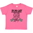 thumbnail image 3 of Inktastic To Do List Funny Racing for Baby Boys or Girls Baby T-Shirt, 3 of 5