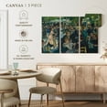 thumbnail image 5 of Elephant Stock Dance At Le Moulin De La Galette Wall Art - Horizontal Multi Panel Canvas - Living Room Wall Decor - People Multi Panel - Teal And Green Decor By Pierre Auguste Renoir - 38" x 24", 5 of 8