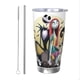 thumbnail image 1 of Vaso de 20 oz de Pesadilla antes de Navidad, taza de viaje de café con aislamiento al vacío de acero inoxidable, taza de café, taza de viaje con tapa, taza térmica para exteriores, 1 of 8