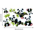 thumbnail image 5 of Pegatinas de pared JAMW Panda Rama 1 pieza Sencillez, 5 of 5