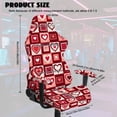 thumbnail image 7 of Xoenoiee Heart Love Grid Pattern Universal Gaming Chair Cover with Armrest Covers, Stretchable Non-Slip Fabric Gaming Chair Protector Valentine's Day Decor for Reclining, Swivel & Boss Chairs, 7 of 7