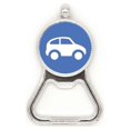 thumbnail image 1 of Vehiculos de energia proteger medio ambiente patrón Acero inoxidable Metal cerveza tapa sacacorchos, 1 of 3