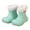 b/Mint Green2689, variant on Hifoo Kids Rain Boots Girls Winter Snow Boots With Warm Comfortable Rubber Booties Toddler Outdoor Play Shoes Holiday Child Footwear