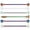 Rainbow, variant on 6PCS 14G 316L Surgical Steel Industrial Barbell Set Earrings Piercing Cartilage-Silver
