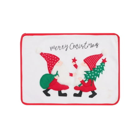

Christmas Gift Snowman Table Mat Hessian Placemat Washable Non Slip Heat Placemat Suitable For Party Kitchen Dining Decoration Table Mats Set of 6 round round Table Place Mats Indoor Kitchen Small