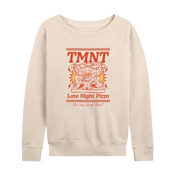 Teenage Mutant Ninja Turtles - Late Night Pizza - Women's French Terry Long Sleeve Pullover